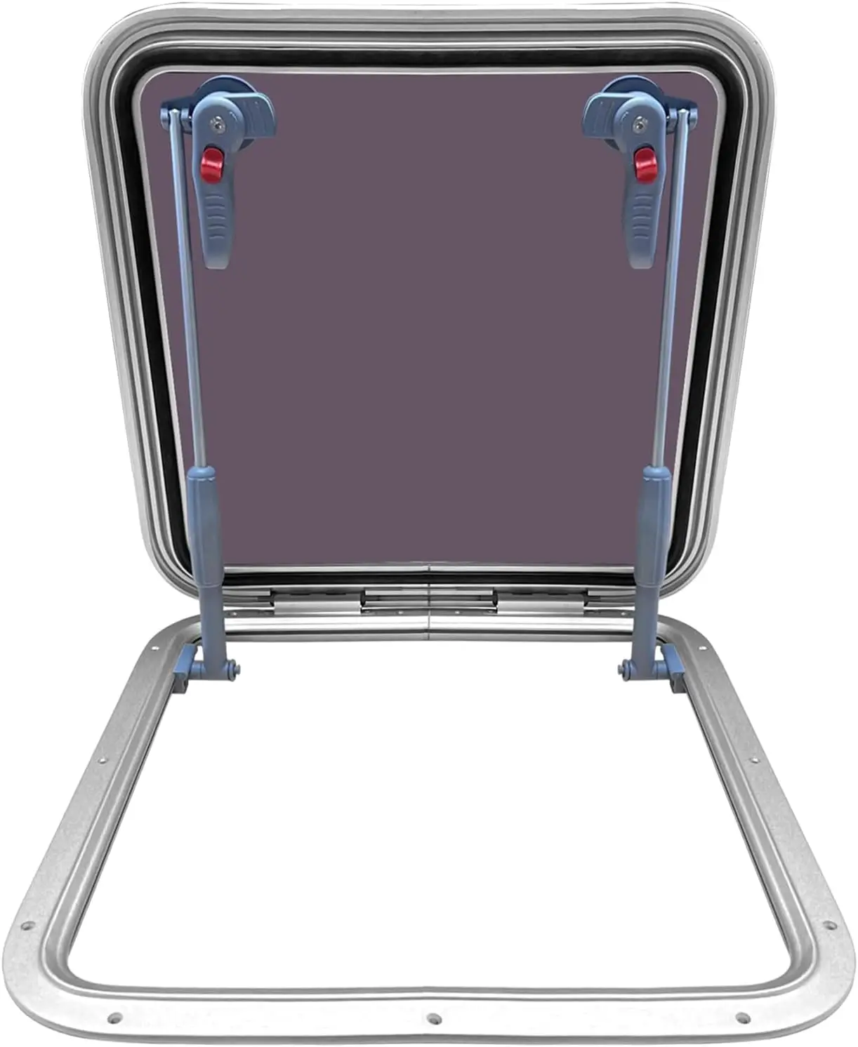 

STLF High Quality MARINE Anodized Aluminum 19.6"x 19.6" Push Out Deck Hatch Boat Yacht Square Marine Hatch Porthole for Boat/Ya