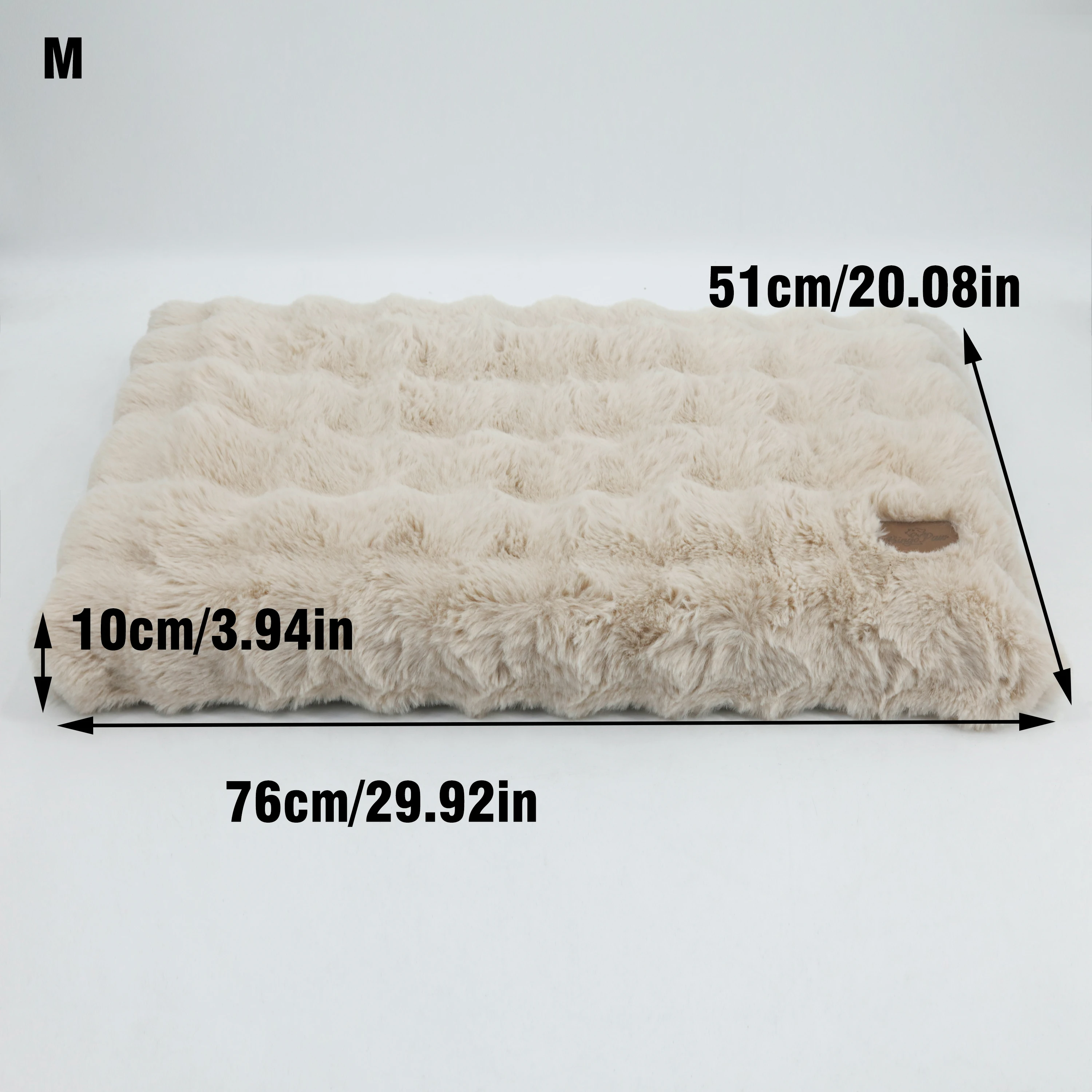 Fluffy Dog Crate Bed for Extra Large Dogs, Plush Faux Fur Crate Pad, Calming Anti Anxiety Dog Bed, Washable Soft Warm Crate