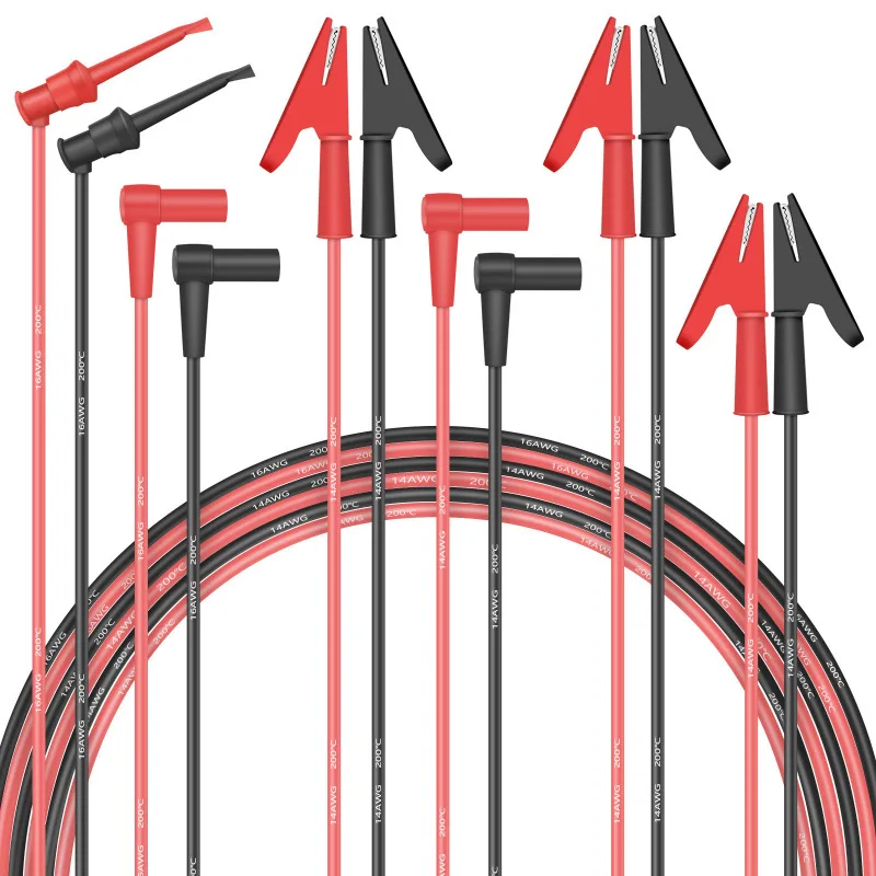 

Multifunctional Multimeter Pen Wire Alligator Clip Test Clip Capacitor Clip Accessory Set 38.2in/97cm