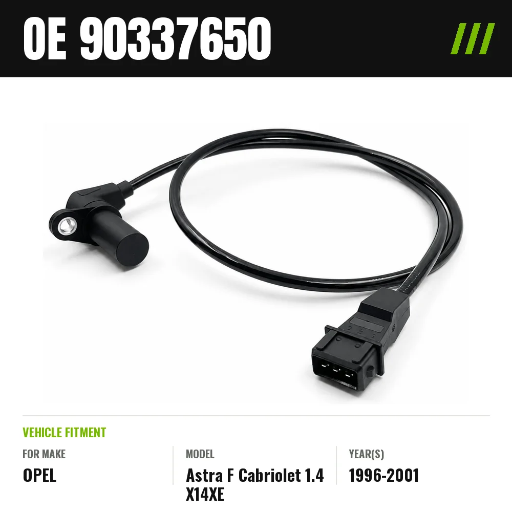 90337650 Crankshaft Position Sensor CKP For OPEL Astra F Cabriolet 1.4 X14XE 1996-2001 Engine Speed RPM Sensor