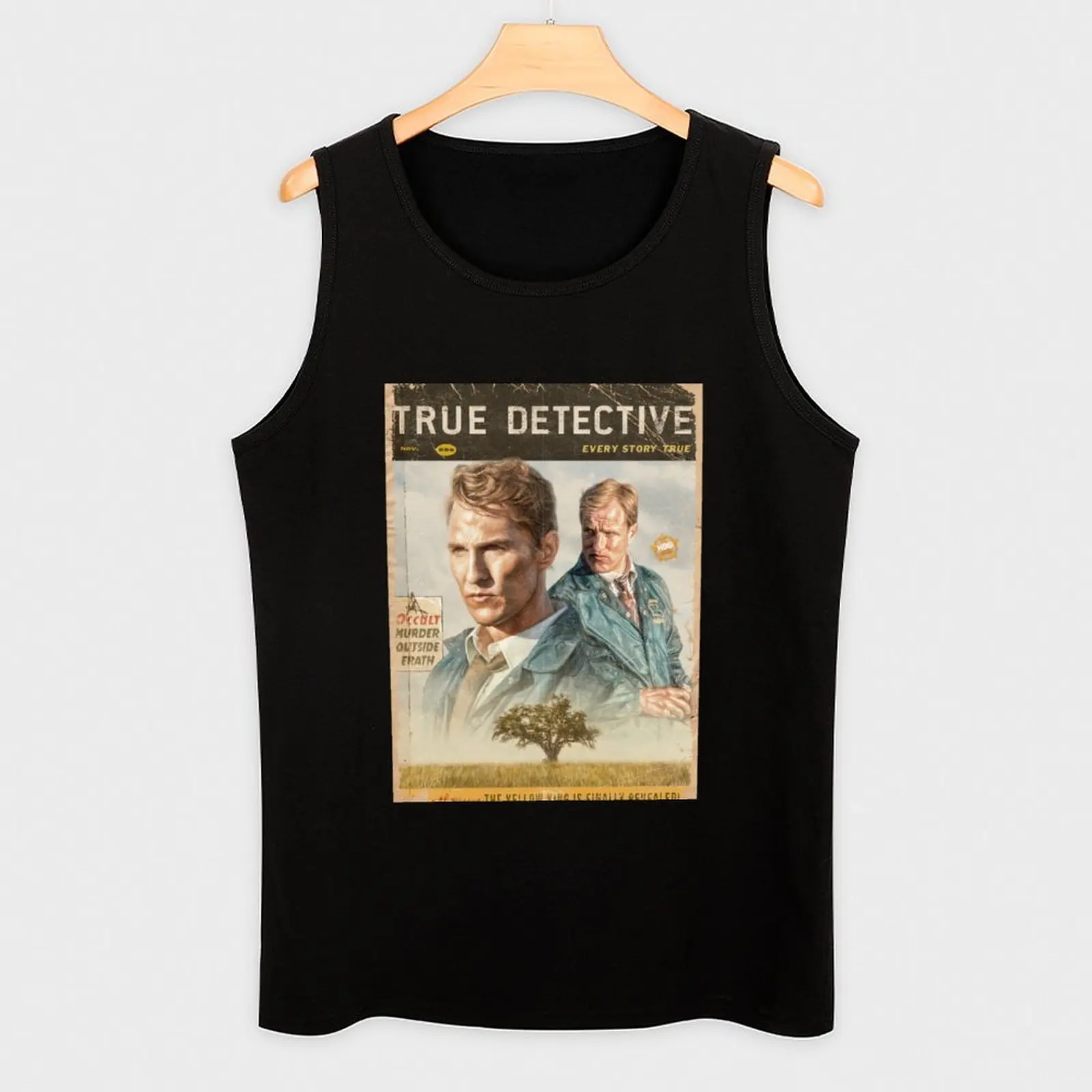 True Detective Season 1 Tank Top singlet for men t-shirt for men bodybuilding t-shirt gym accessories man