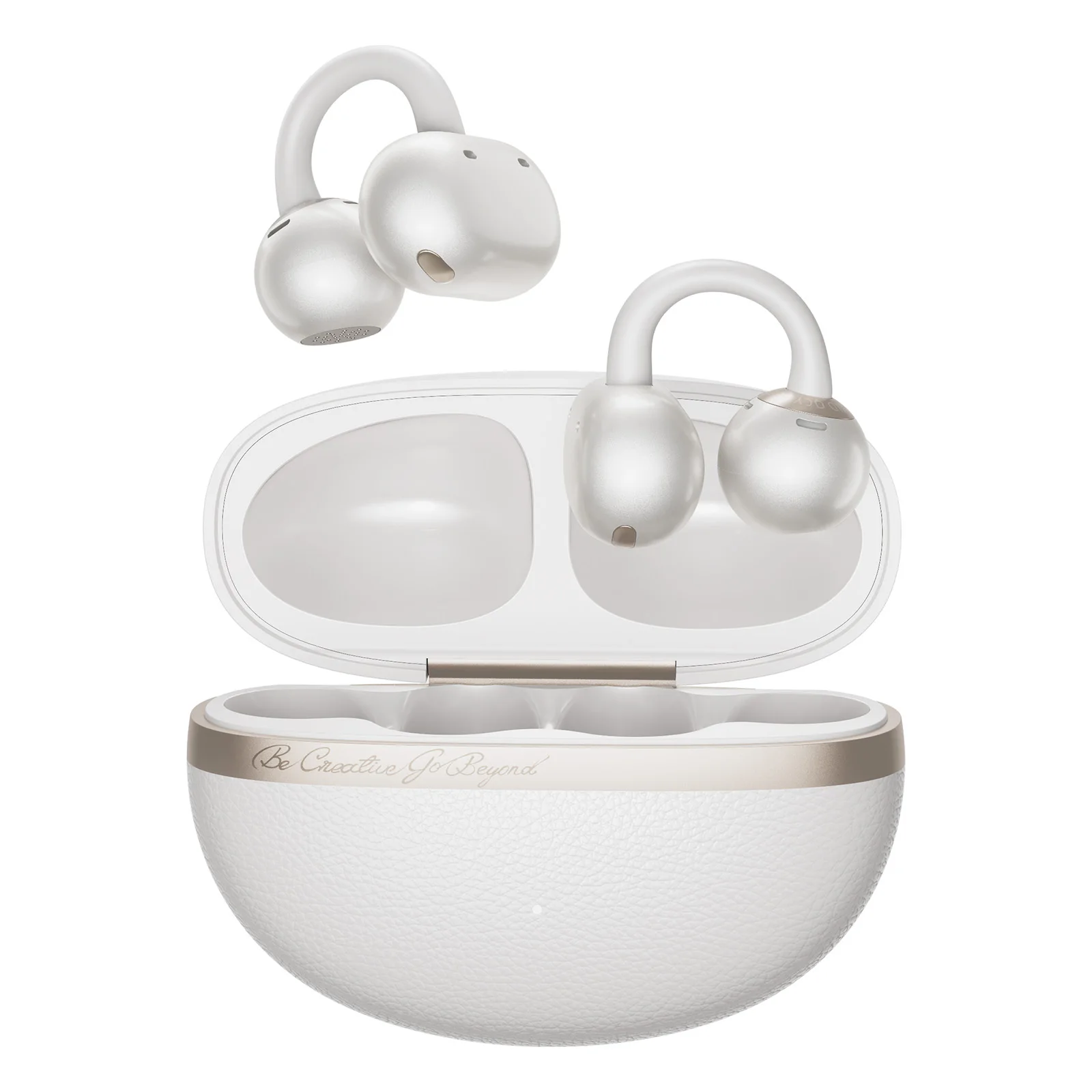 QCY Crossky C50 Clip-on Oordopjes Open Oor Draadloze Bluetooth 6.0 Hoofdtelefoon met 4 Microfoons 35 uur Speeltijd Comfortabel voor Fitness IPX5 Ultralichtgewicht