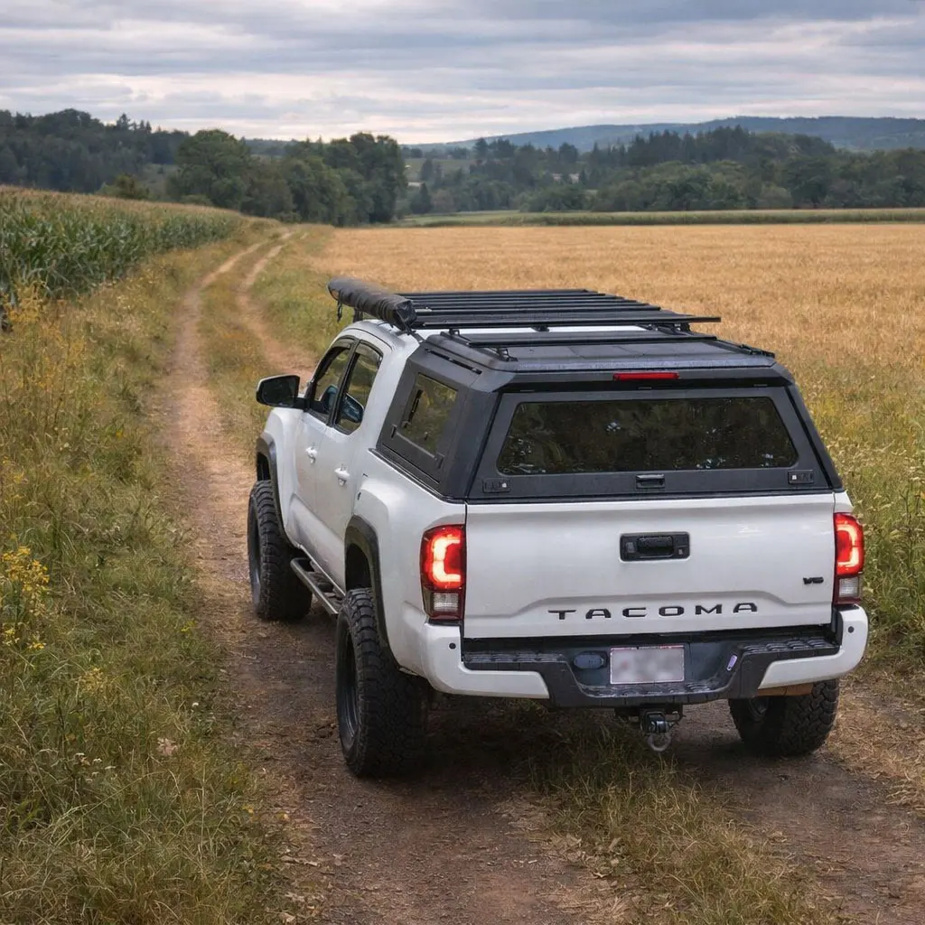 

Aluminum Waterproof Pickup Truck Canopy Truck Bed Topper Camper Shell For Ford F150 Ram 1500 Toyota Tundra Tacoma Silverado 4x4