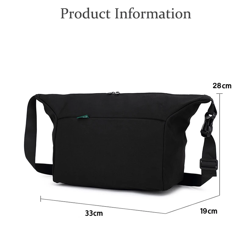 Geestock Men's Messenger Bag Large Capacity Casual Crossbody Shoulder Bag For Male Students Daily Commute School Travel Fashion