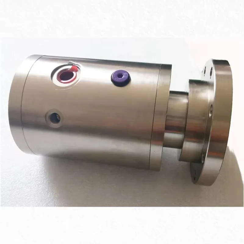 Custom 3 Passage Hydraulic Rotary Joint with Flange Stainless Steel G1/8 G1/4 High Pressure for Rolling Machinery Rotary U