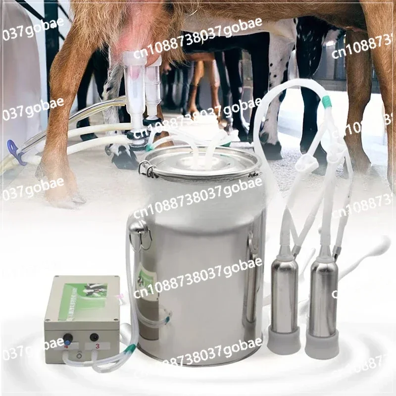 10L Vacuum Type Automatic Dairy Cows Goat Sheep Milk Pulsation Portable Cow Milking Machines