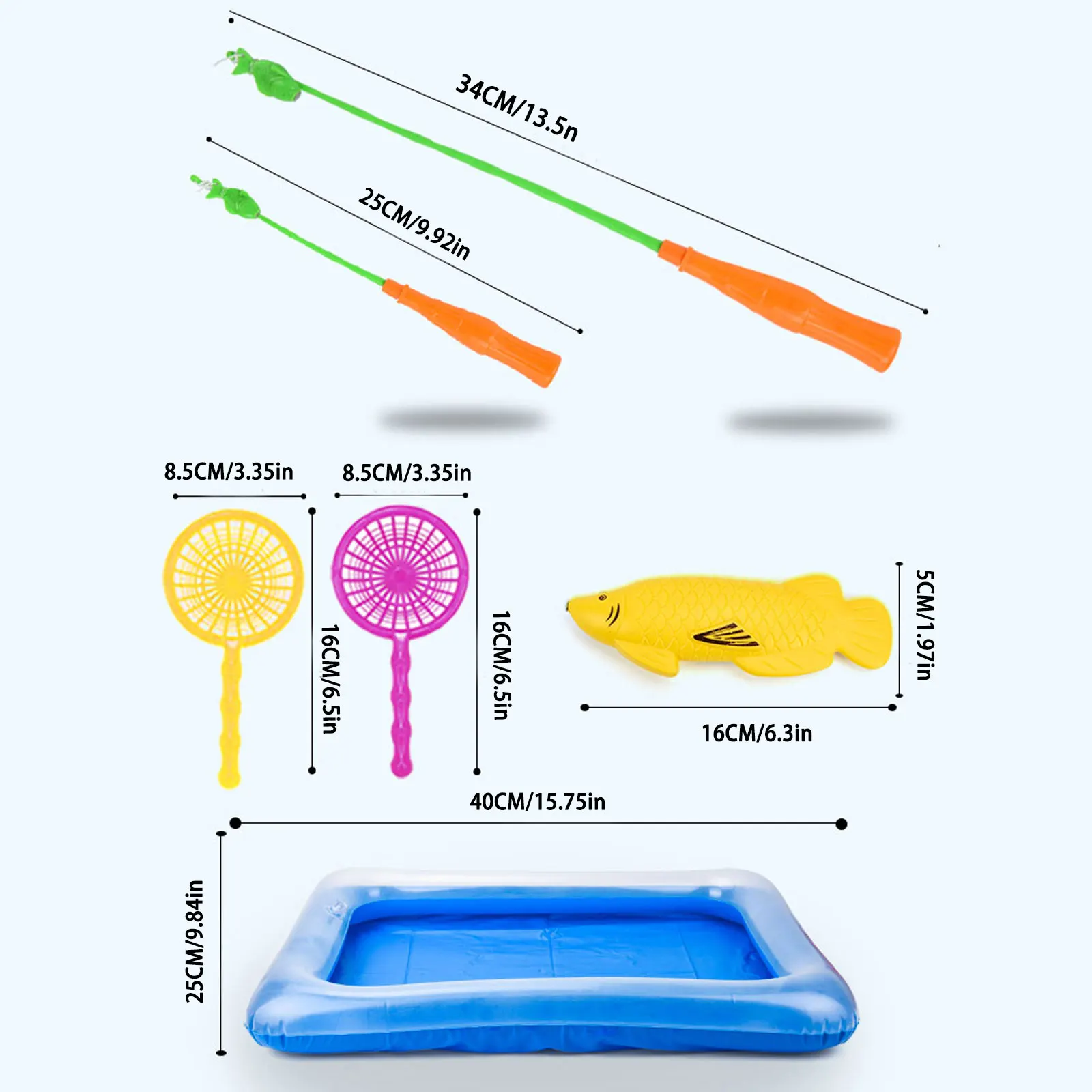 لعبة تفاعلية لحمام السباحة المغناطيسي للأطفال الوالدين والطفل في الأماكن المغلقة للأولاد والبنات تلعب في الماء، صنارة الصيد، حمام السباحة الصيد