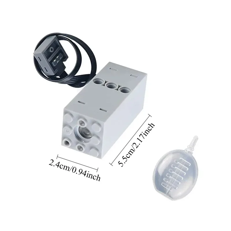 DIY Building Blocks Technical Motor Sprayer Electric Exhaust Modified Motor Compatible with Legoed For High-Tech Train Car Parts