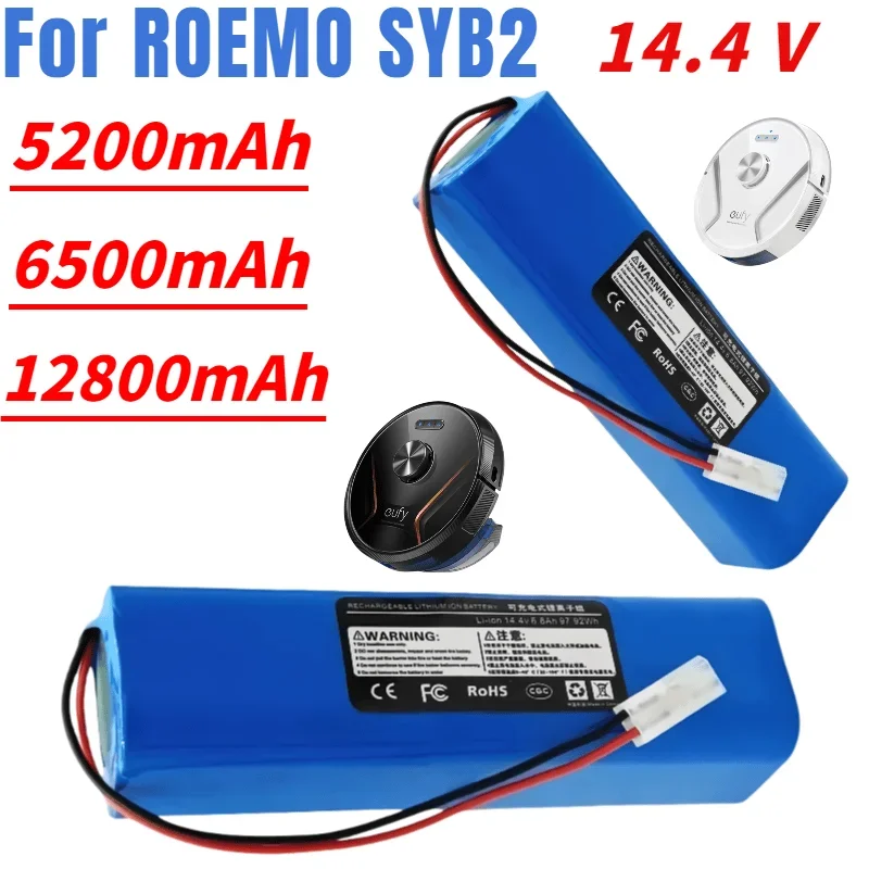 

Original 4S2P 14.4v 12.8Ah 12800mAh battery pack suitable for ROEMO SYB2 robot vacuum cleaner tool replacement lithium battery