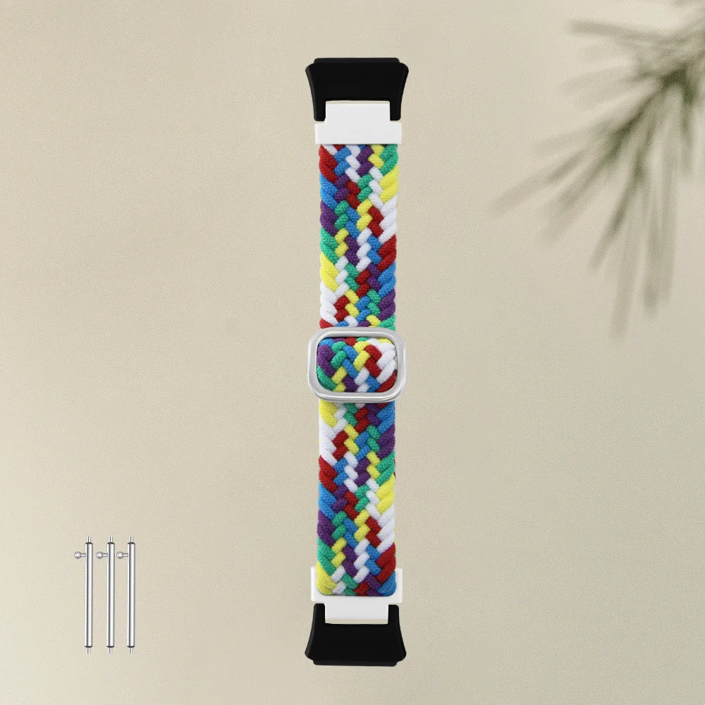 

Return Braided Slide Buckle Strap For Huawei Band 7 Quick Release Hard-wearing Nylon Replacement Sport Smartwatch Band Unisex