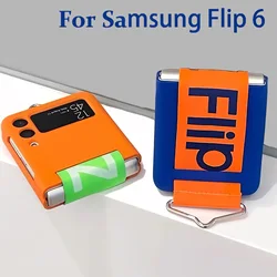 Hand Strap Case for Samsung Galaxy Z Flip 7 3 4 5 6 5G ZFlip4 ZFlip5 ZFlip6 Wristband Ring Luxury Folding Protection Cover