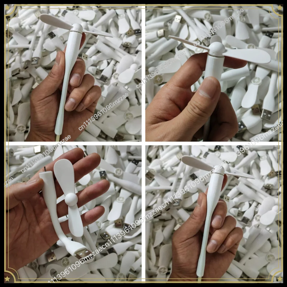 USB Small Fan Portable USB Small Fan, Can Be Bent and Adjusted, Only White.