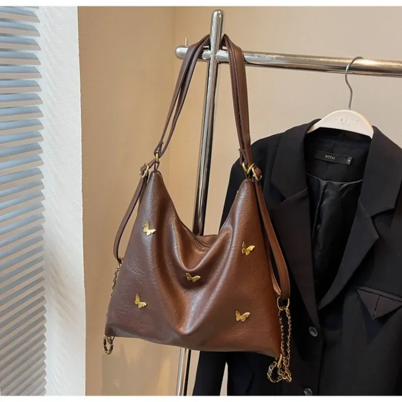 

Новая женская сумка через плечо, корейская бабочка, модная милая сумка-тоут высокого качества, большой вместительный женский рюкзак для пригородных поездок