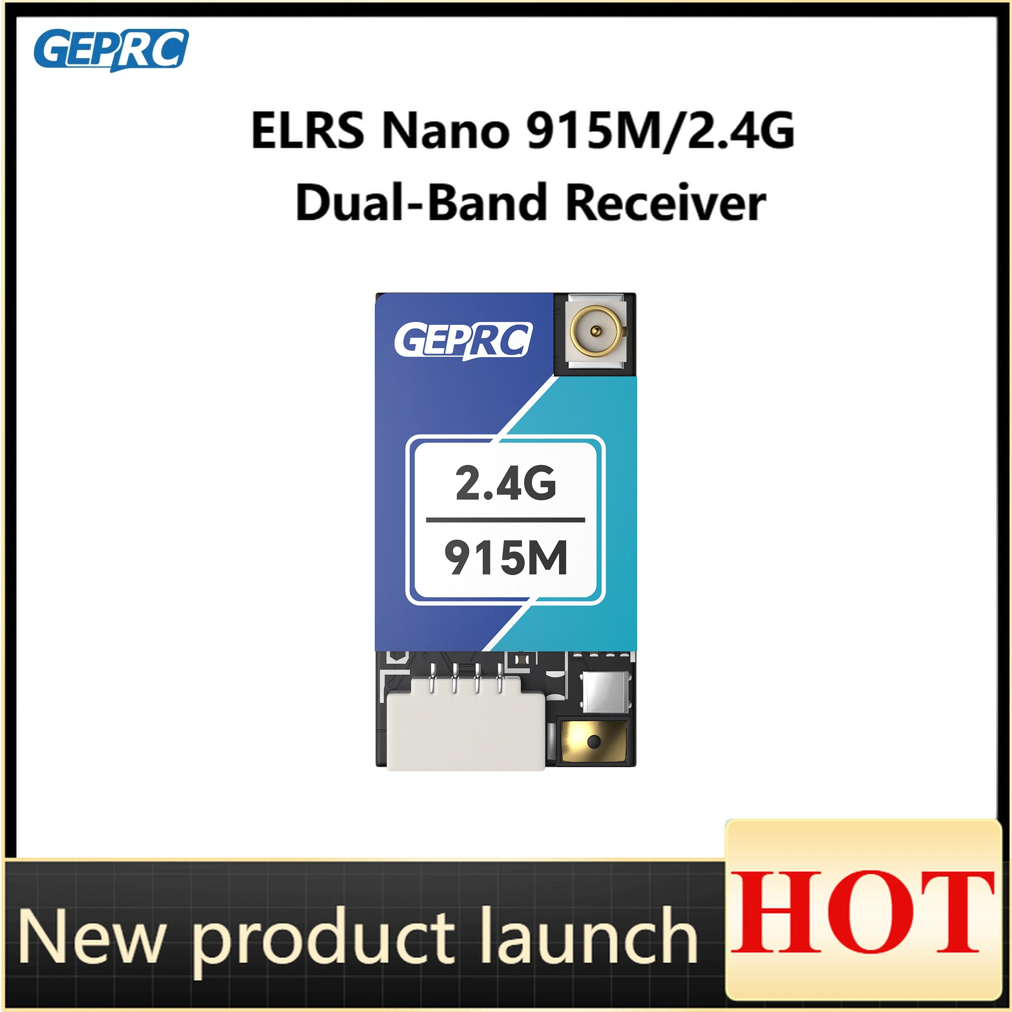 GEPRC ELRS Nano 915M/2,4G двухдиапазонный приемник встроенный Wi-Fi ESP32-C3 LR1121 чип DIY FPV квадрокоптер части дрона дальнего действия