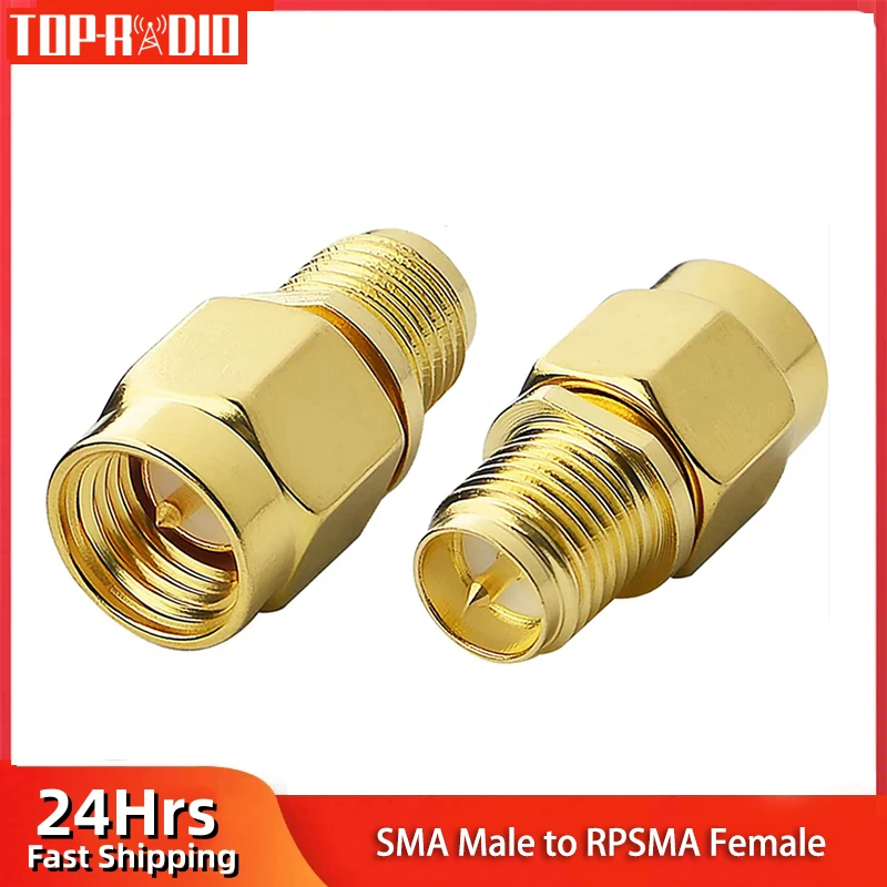 1PC SMA Coax Connector SMA Male to RP-SMA Female RF Coaxial Adapter SMA Male to Female Converter