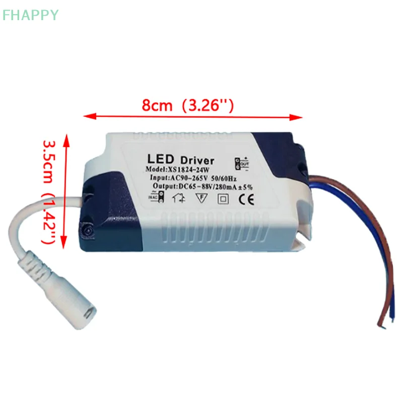 1PC 3-4W/4-7W/8-12W/12-18W/18-24W/24W-36W Nowy sterownik lampy LED transformatora