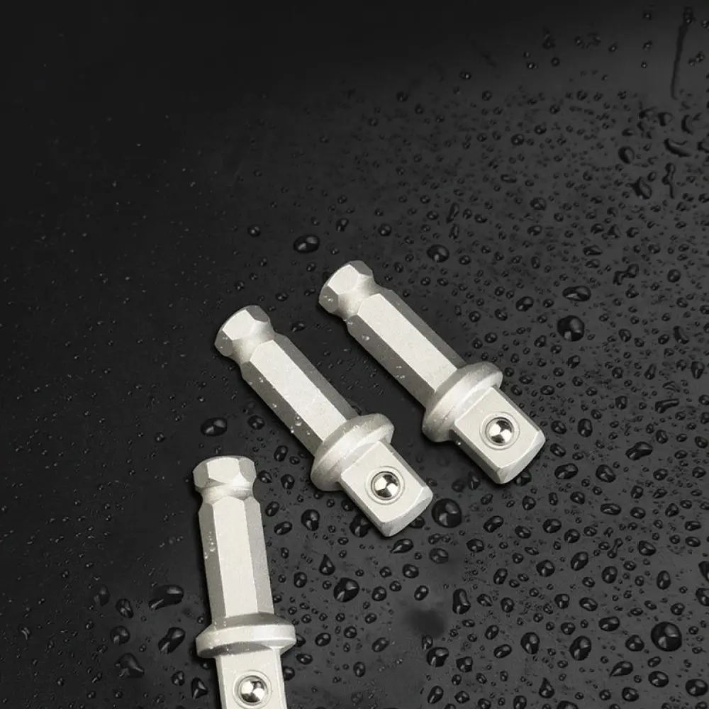 Sturdy Chrome Vanadium Steel Socket Adapter Hex To Square Drive Quick Release Extension Bar For Power Impact Driver