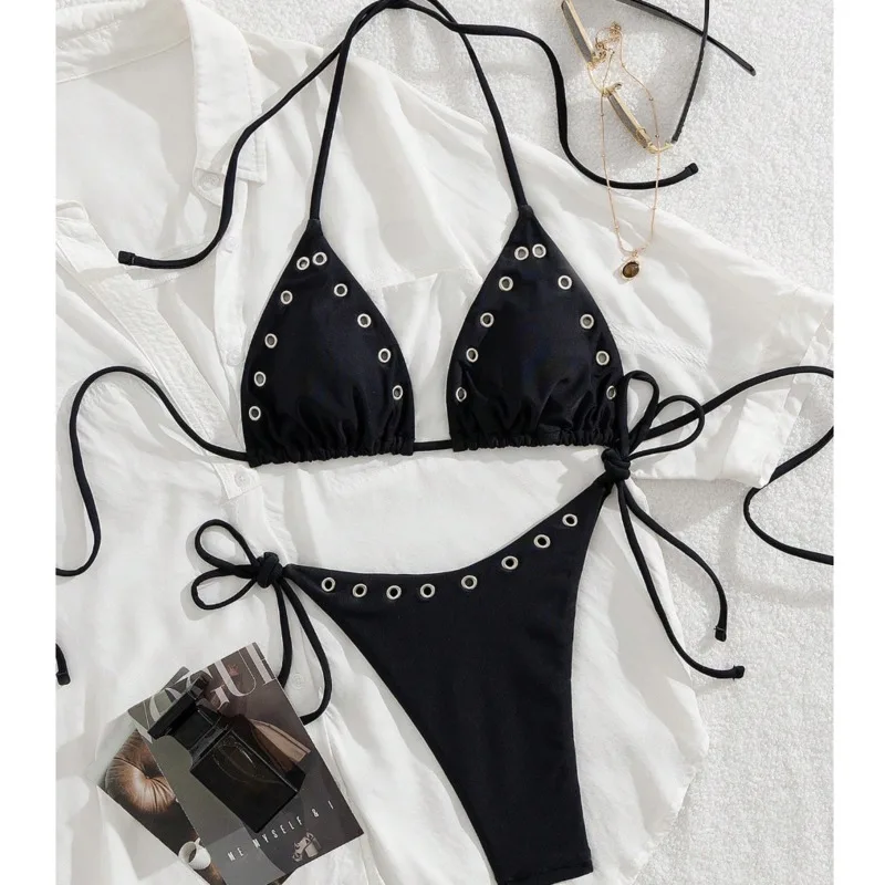 

Black Sexy Bikinis 2026 Women's Swimwear Female Swimsuit For Swim Wear Bathing Suits Brazilian Bikini Set Beachwear Pool Bather