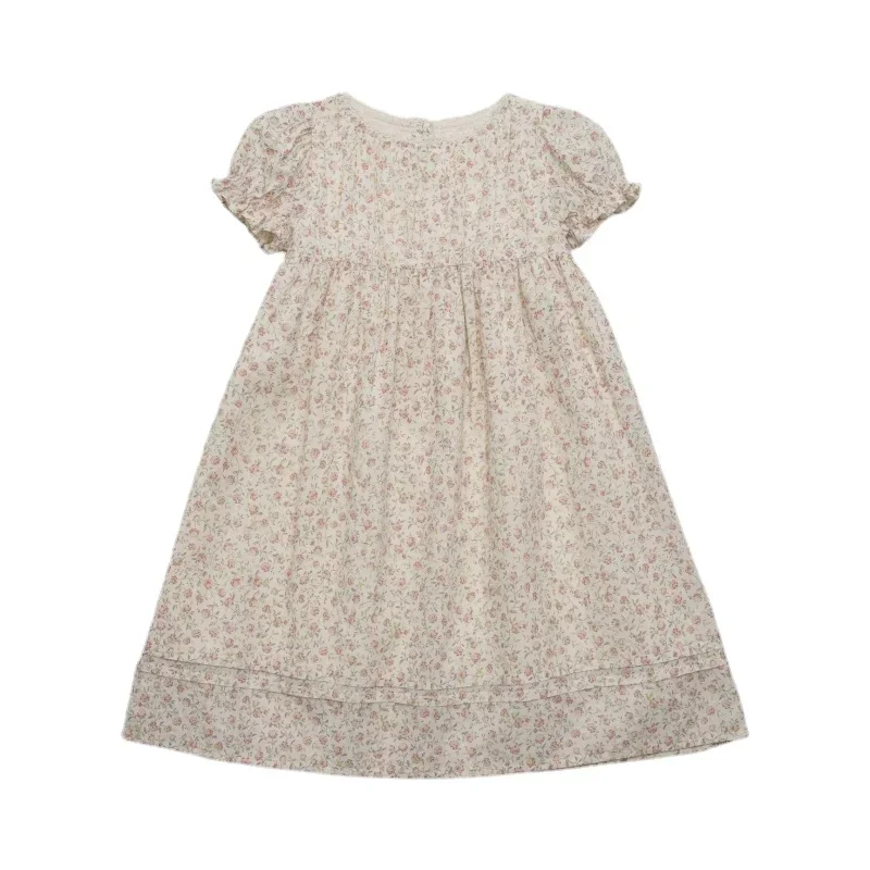 

Ins Style LOU Summer New Rose Print Dress for Girls