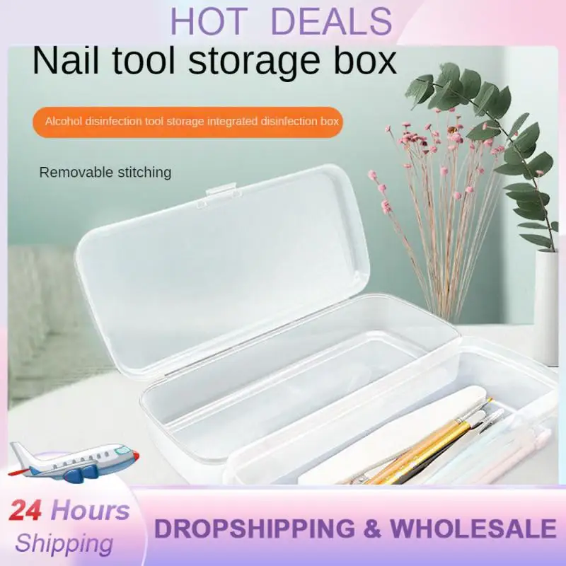 Clean The Storage Box Convenient Storage Portable Design Professional Nail Tools Storage Nail Equipment Fashion Trend Nail Tools