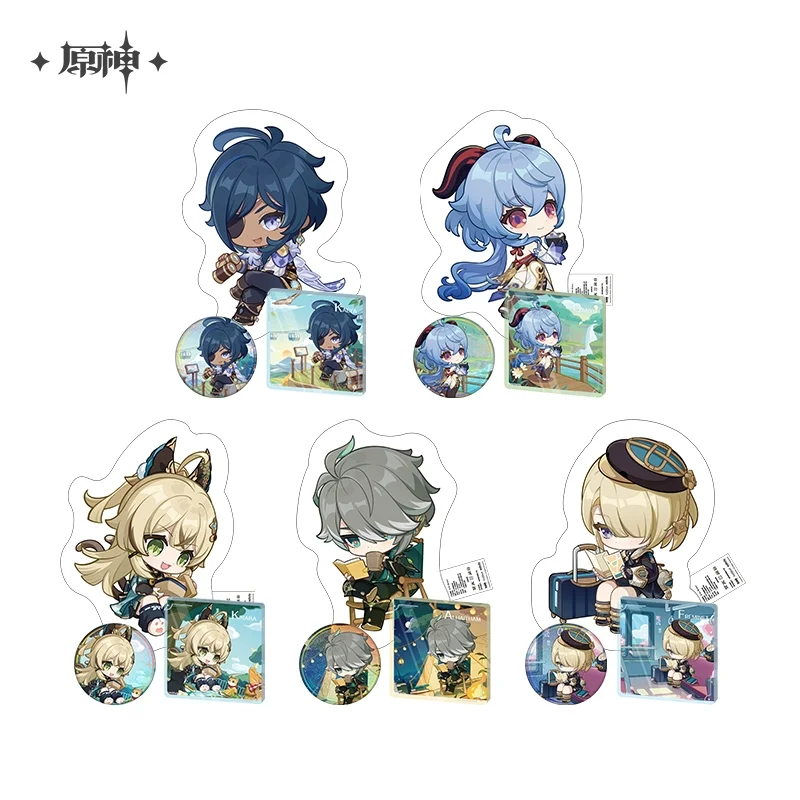 

Sunsyea Genshin Impact Official Merch miHoYo Original Q Version Theme Series Badge Acrylic Ornament Pillow Alhaitham Kaeya Ganyu