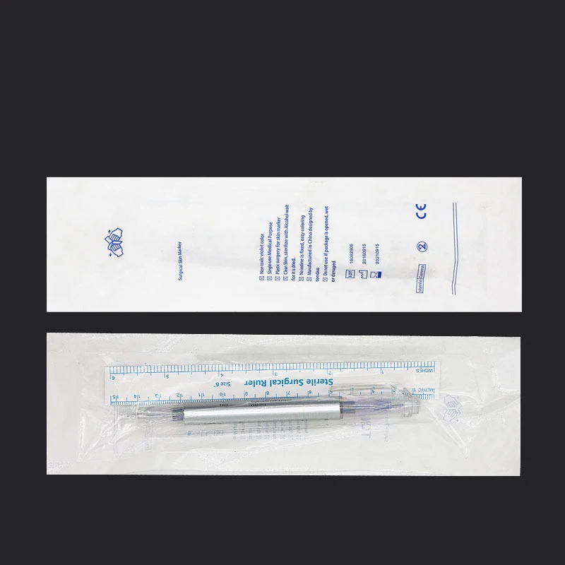 ผ่าตัด Tip Marker ปากกา Sterile Tattoo Stencil เครื่องหมายปากกาเดี่ยว/คู่/สำหรับคิ้วริมฝีปาก,0.5มม.และ1มม.