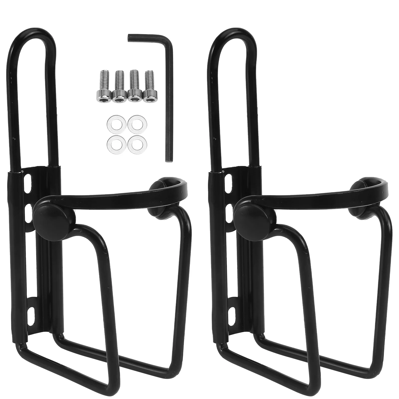 

2pcs Aluminum Alloy Water Bottle Rack For Bike Cycling Frame Mount Holder Cup Cage Outdoor Mountain Riding Use Durable