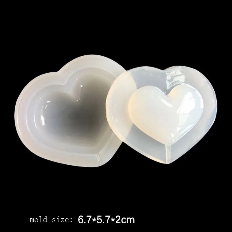 Quicksand 3D shell heart five-pointed star Silicone Mold for jewelry Resin Silicone Mould handmade DIY epoxy resin molds