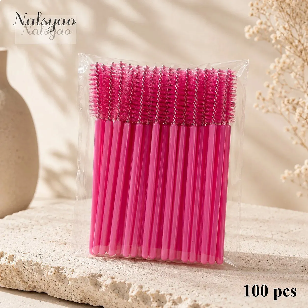 New 500/50Pcs Disposable Eyelash Extension Brushes Mascara Applicator Eyebrow Makeup Brush Cosmetic Tool
