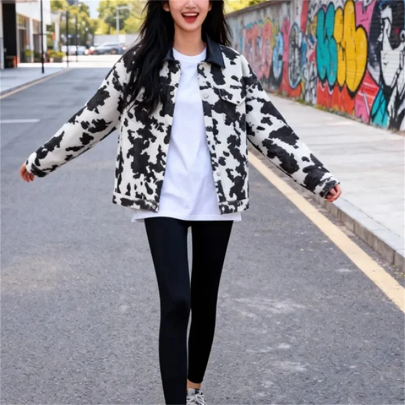 

High-Street Elegant Casual Women's Fashionable Minimalist Retro All-Match Printed Fringe Coat 2025 Autumn/Winter New Collectio