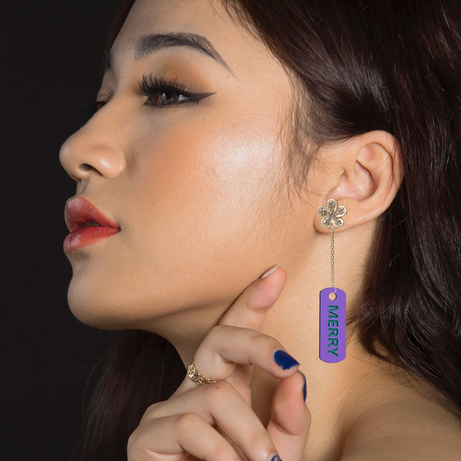 

2Pcs Silicone Word Pendant Molds Reusable DIY Jewelry Making Mold for Custom Keychain Charms Motivational Tag Crafting Supplies