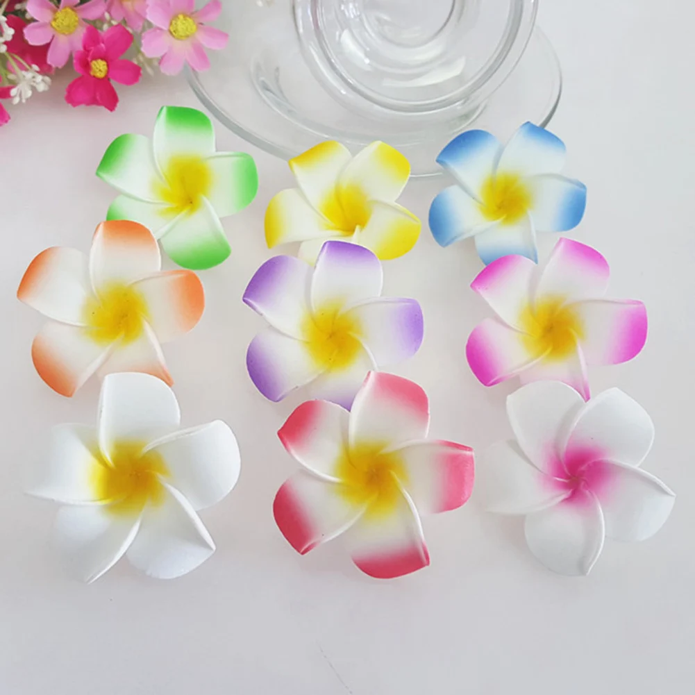 

1 PC Plumeria Flower Hair Clips For Women Girls Cute Hairpins Egg Flower Barrette Hawaiian Wedding Party Accessories