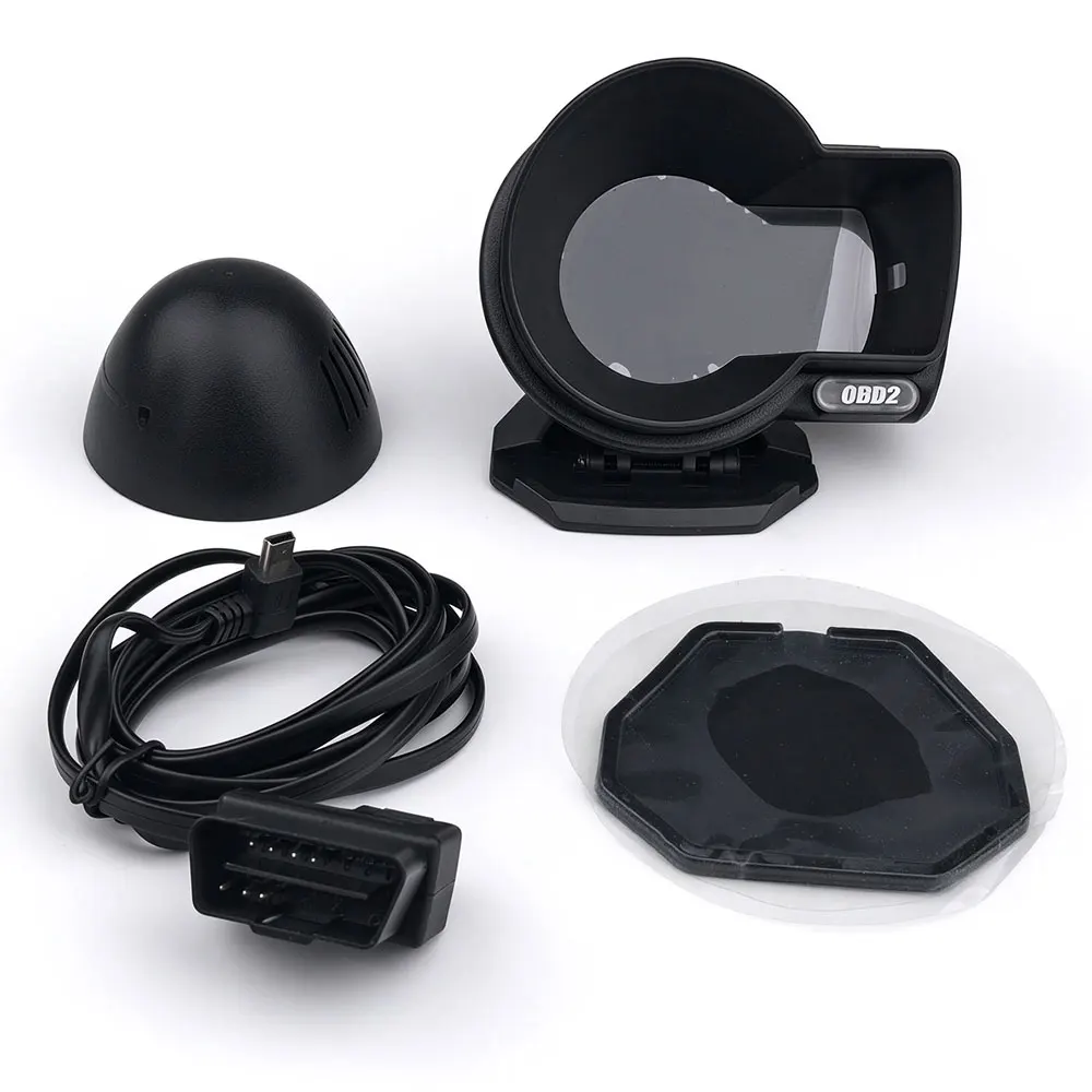 Universal OBD2 F835 Multi-Function Head Up Display - Multi-Function Boost/Voltage/Temp Meter with Speed Alarm