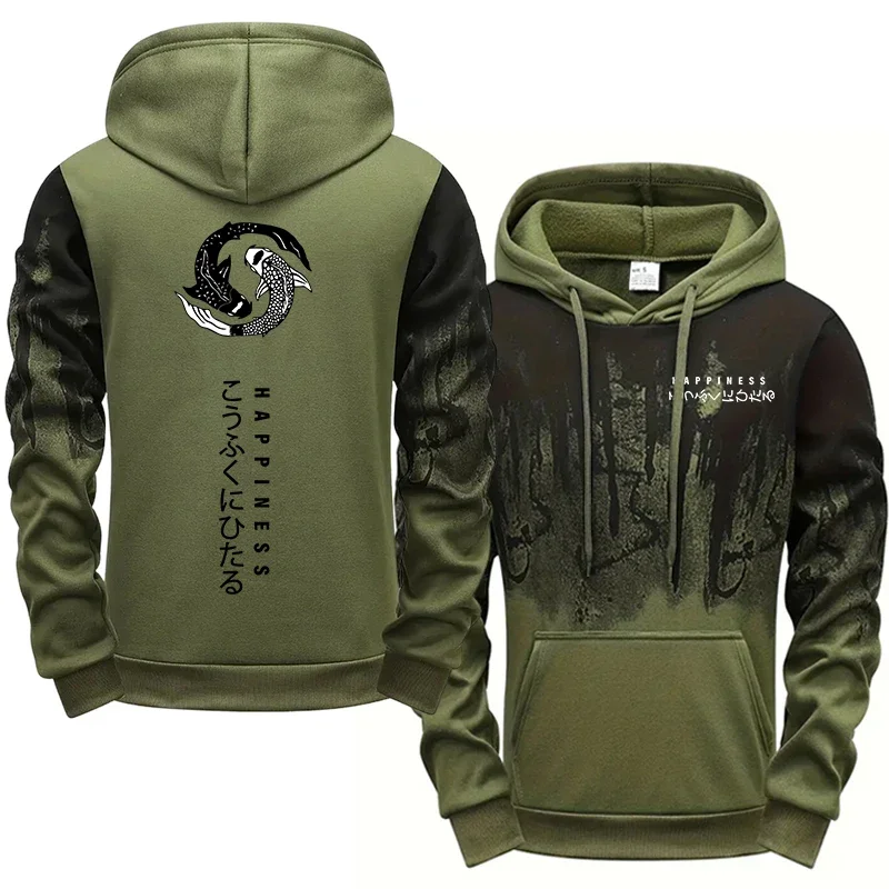 2025, brandneue Herren-Kapuzenpullover, japanische Mode, bedruckte Hoodies, urban, lässig, sportlich, Pullover, männlich, Zuhause, Outdoor, Komfort-Oberteil