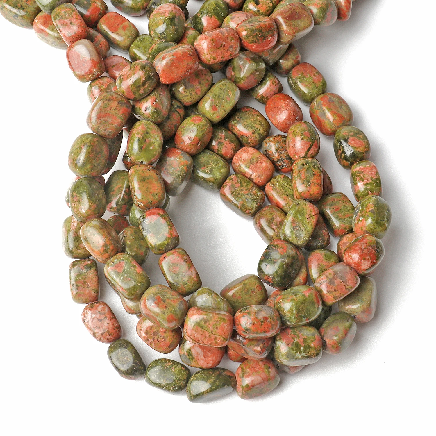 Wholesale Natural Unakite Gems Stone Beads 8x12mm Charms Cube Shape Beads For Jewelry Making Diy Bracelet Findings