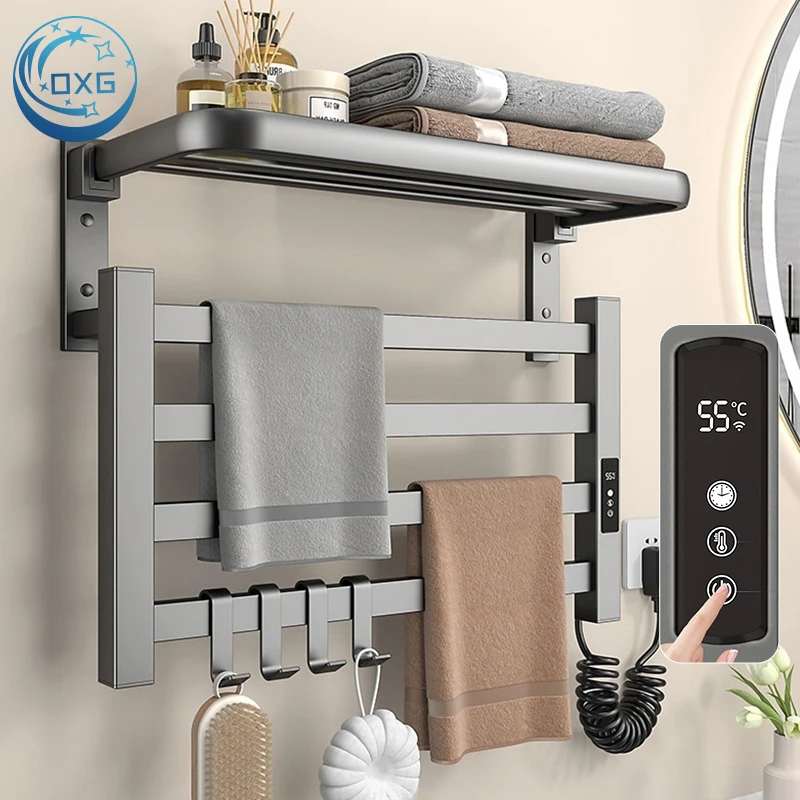 

OXG Towel Warmer Electric Heated Towel Rail Electric Towel Rack Supports Wifi Towel Dryer Towel Radiator Bathroom Towel Holder