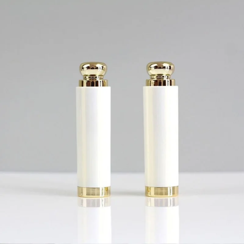 25/50Pcs 3.5G ABS Plastic Platinum Lipstick Tube Snap Style Cylinder Cosmetics Empty Tube Dia 12.1mm Lip Balm Container Packag