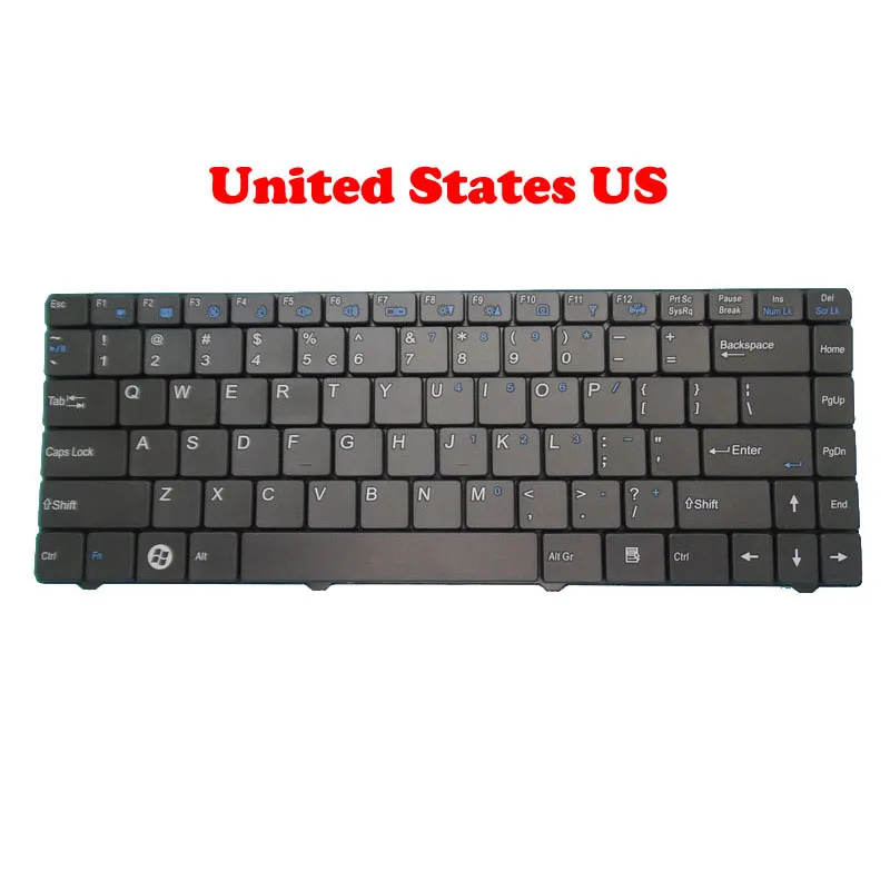 GR Keyboard For CLEVO W840 W830 MP-07G33U4-4307 MP-07G36DK-4307 MP-07G36F0-4307 MP-07G36D0-4307 MP-07G30J0-4307 MP-07G36P0-4307