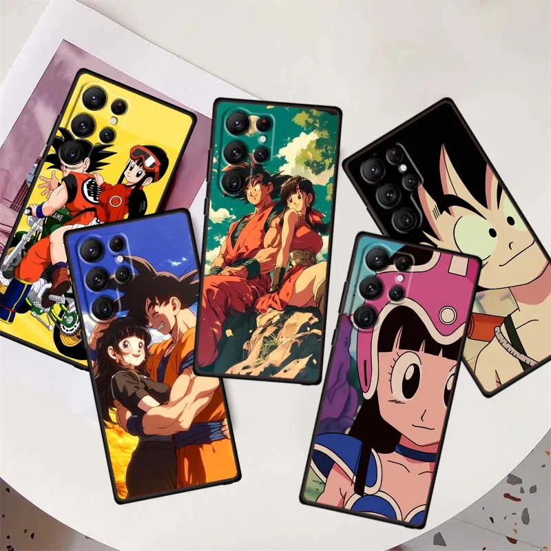 

Dragon Ball Chichi Son Goku For Samsung Galaxy S26 S25 S24 S23 S22 S21 S20 Ultra Plus FE 5G Black Soft TPU Shell