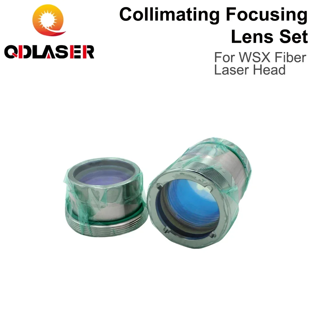 Conjunto de lentes de foco de colimagem Conjunto de lentes de soldagem portátil com barril de lente NC30 adequado para cabeça de laser de fibra WSX