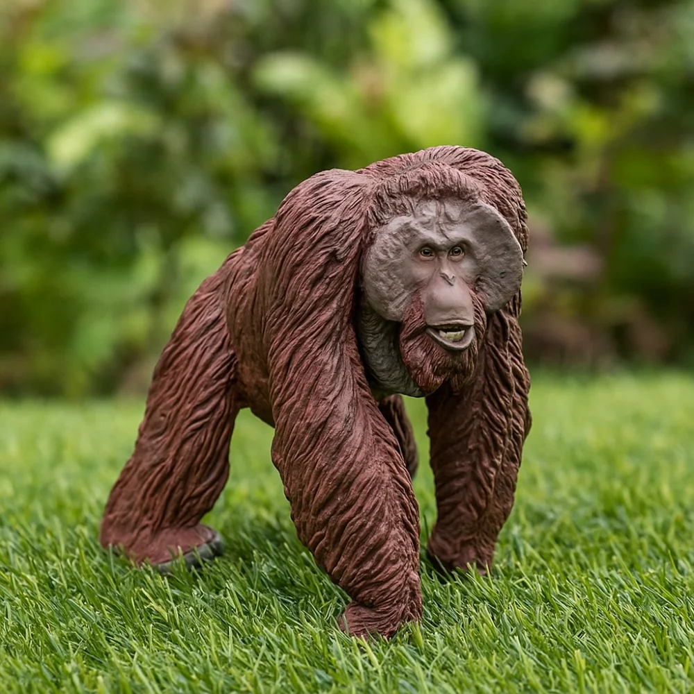 Pvc simulado modelo animal sólido estátua realista simulação gorila brinquedo animal handmad animais figura chimpanzé figura de ação