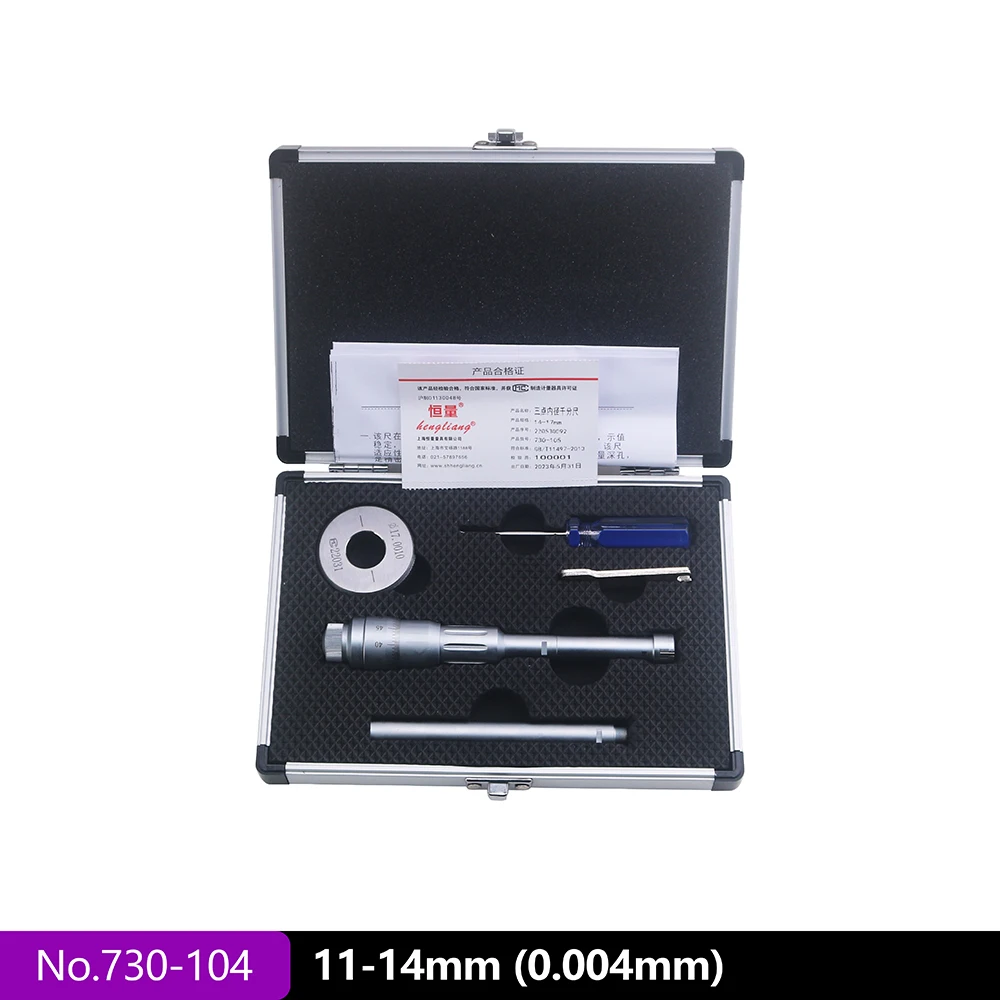 6-50Mm Drieklauw Binnendiameter Micrometer Driepunts Interne Meting Binnendiameter Micrometer Opening Hoge Precisie