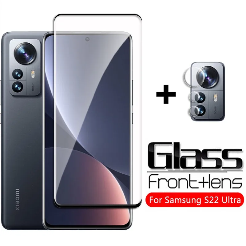 2in1 Gehärtetem Glas Für Xiaomi 12S Pro 12X Screen Protector Objektiv Glas Für Xiaomi 12S Mi 13 Pro 12T Pro mi 12 Schutz Glas