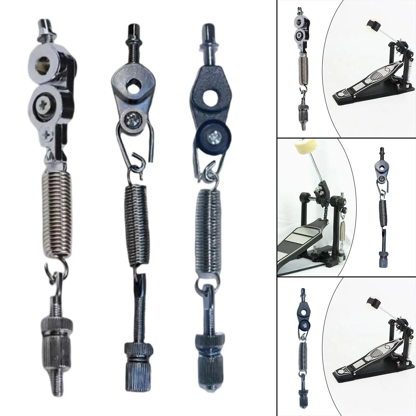Drum Foot Pedal Spring Pedal Connecting Spare Parts Attachment Compact Replace Easy to Install Hardware Drum Pedal Spring Hook