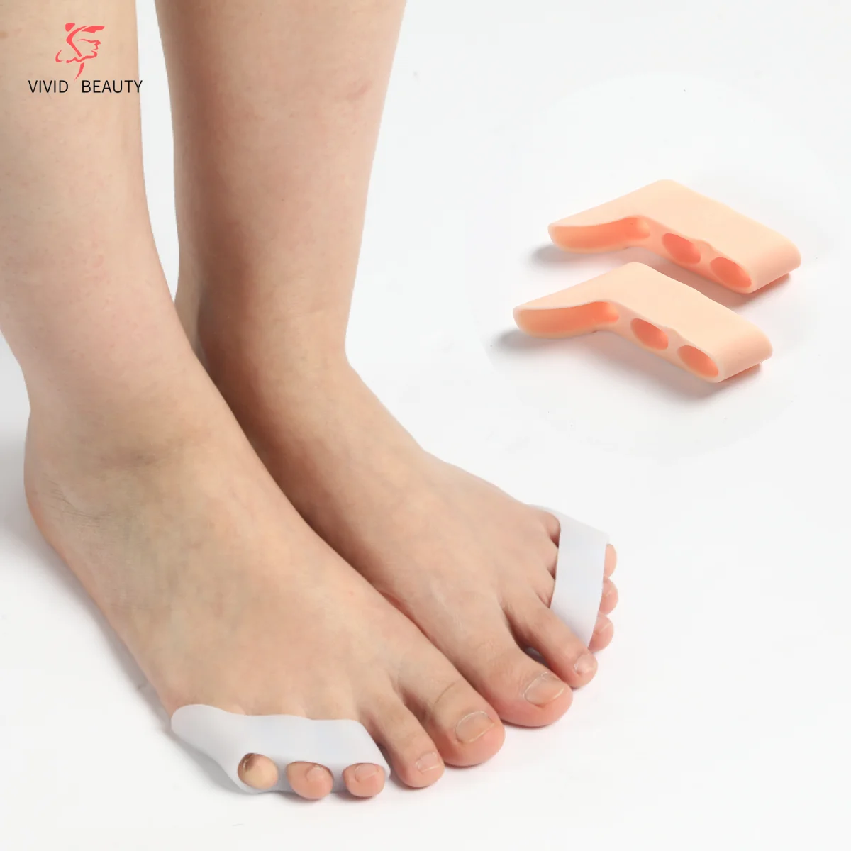 

2Pcs=1Pair Toe Separator Gel Toe Protectors for Curled and Overlapping Toes Little Toe Spacer for Friction Blister