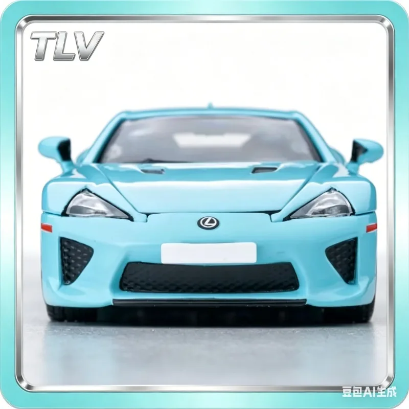 

TLV 2026HEC 1:64 Lexus LFA in blue, made of alloy material with casting process, high-end static car model, Boy's gift