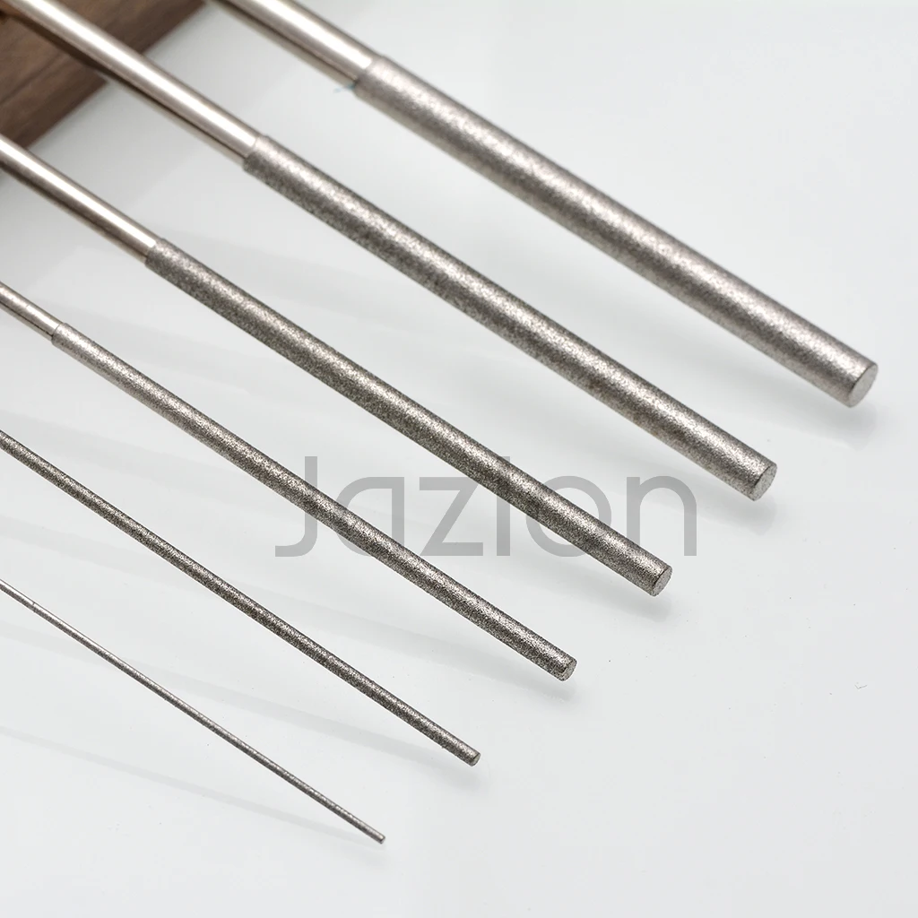 Diamond Cylindrical File Dia 1/1.2/1.5/1.7/2.2/2.8/3.3/4/5/6mm Grinding Tool For Jade Alloy Guitar Strings DIY Assorted File