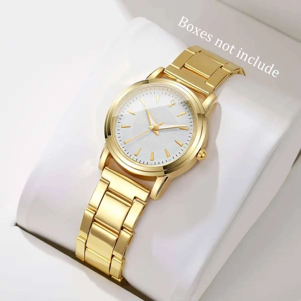 Fashion Women Watches Simple Dial Alloy Band Analog Quartz Wristwatch Reloj Mujer Girls Clock GiftWithout Box