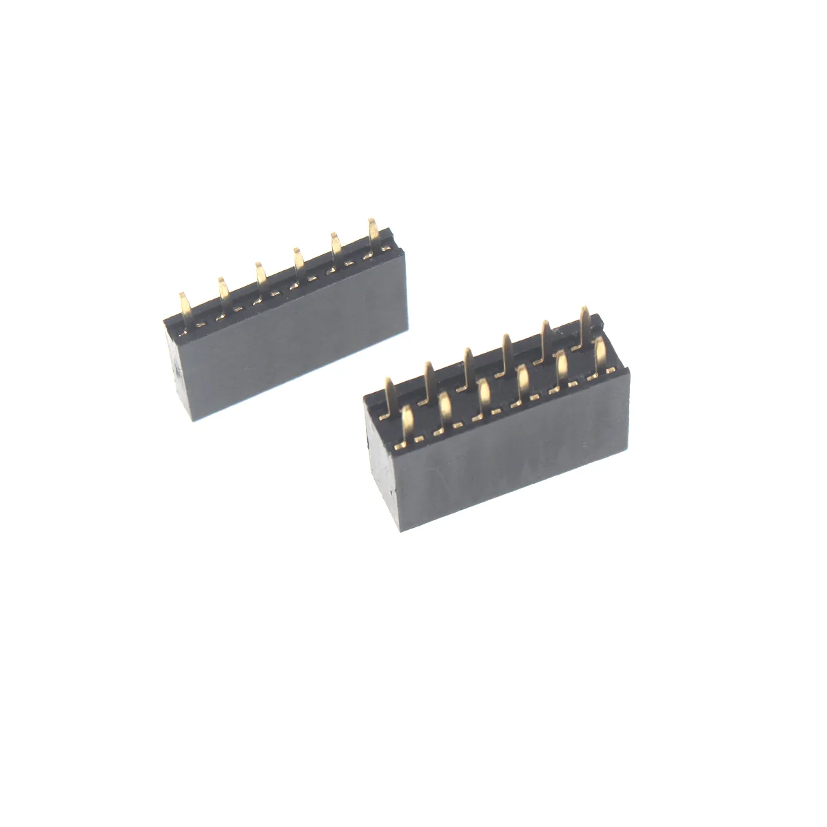 Conector hembra de una sola fila para Arduino, 100/50 piezas, 2,54mm, 1x2P, 3P, 4P, 6P, 8P, 12P, 15P, 20P, 40P