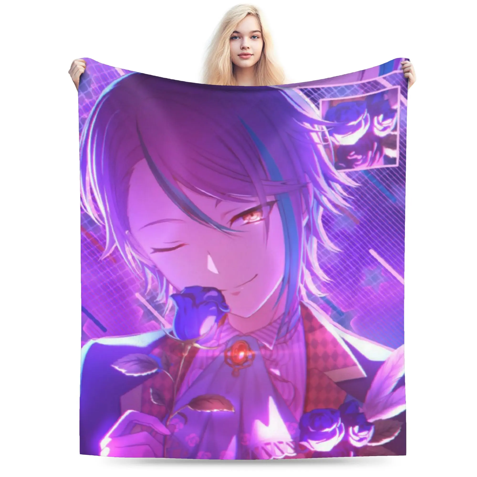 Rui Kamishiro Blanket Super Soft Warm Wonderlands x Showtime Throw Blankets for Bed 50x60 Inch Multi-size Rug Piece